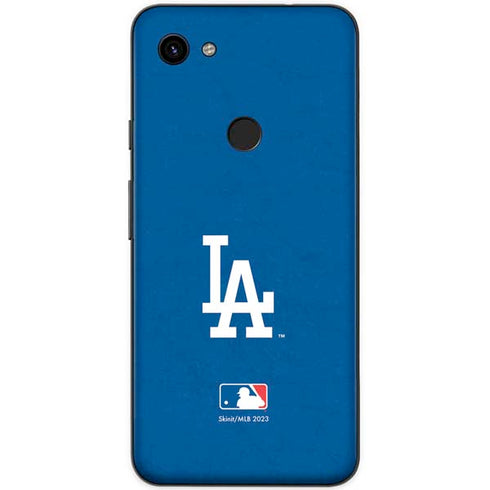 MLB Los Angeles Dodgers - Solid Distressed Google Pixel 3a XL Skin